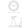 Миниатюра фото подвесной светодиодный cветильник geometria эра ring spo-134-b-40k-056 56вт 4000к черный б0050565 | 220svet.ru