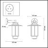 Миниатюра фото уличный настенный светильник odeon light mito 4047/1w | 220svet.ru