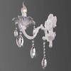 Миниатюра фото бра eurosvet 10108/1 белый/прозрачный хрусталь strotskis | 220svet.ru