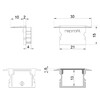 Миниатюра фото заглушка deko-light end cap p-et-02-15 set 2 pcs 978152 | 220svet.ru