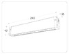 Миниатюра фото трековый светодиодный светильник ambrella light track system magnetic 220v gl1301 | 220svet.ru