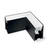 Миниатюра фото подвесной светодиодный светильник ideal lux fluo corner 4000k bk | 220svet.ru