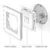 Миниатюра фото розетка ethernet rj-45 werkel перламутровый рифленый w1181013 | 220svet.ru