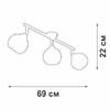 Миниатюра фото потолочная люстра vitaluce v4313-0/3pl | 220svet.ru