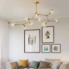 Миниатюра фото люстра на штанге imperium loft адель branching bubble chandelier l11 black amber 239861-22 | 220svet.ru