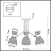 Миниатюра фото потолочная люстра lumion jackie 3704/5c | 220svet.ru