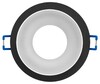 Миниатюра фото светильник встраиваемый декоративный эра dk95 bk под лампу mr16 gu5.3 черный б0055591 | 220svet.ru