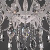 Миниатюра фото подвесная люстра eurosvet 10108/8 белый/прозрачный хрусталь strotskis | 220svet.ru