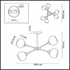 Миниатюра фото потолочная люстра lumion sandra 4530/6c | 220svet.ru