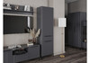 Миниатюра фото шкаф woodville мс иадама графит / графит софт 619905 | 220svet.ru