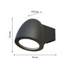 Миниатюра фото уличный настенный светильник favourite neg 4383-1w | 220svet.ru