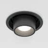 Миниатюра фото встраиваемый светодиодный светильник elektrostandard 25086/led 8w 4000k черный a063992 | 220svet.ru