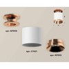 Миниатюра фото комплект накладного светильника ambrella light techno spot xs7401141 swh/ppg белый песок/золото розовое полированное (n7930, c7401, n7035) | 220svet.ru