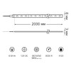Миниатюра фото лента gauss 8w/m 60led/m 5050smd теплый белый 2m bt020 | 220svet.ru