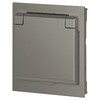 Миниатюра фото розетка эра arktik 16-2103-07 с заземлением 2p+e schuko со шторками с крышкой 16а-250в титан б0070440 | 220svet.ru