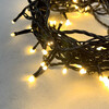 Миниатюра фото гирлянда нить 10м тепло-белая 24в, 100 led, провод черный пвх, ip54 ltc pst100-11-1ww | 220svet.ru