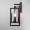 Миниатюра фото уличный настенный светильник elektrostandard candle 35150/d черный a058260 | 220svet.ru