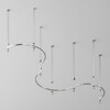 Миниатюра фото шинопровод магнитный накладной/подвесной maytoni flarity trx154-sr-d650-pt | 220svet.ru