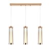 Миниатюра фото подвесной светодиодный светильник indigo rilucente 11061/3p gold v000150l | 220svet.ru