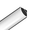 Миниатюра фото профиль угловой круглый для светодиодной ленты ambrella illumination gp2100bk | 220svet.ru