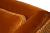 Миниатюра фото диван трехместный раскладной оранжевый с кантом garda decor trevi  trevi-230m-pad31+lattice orang | 220svet.ru