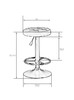 Миниатюра фото табурет барный dobrin bruno lm-5008-n_ch-m_el-white-10957 | 220svet.ru