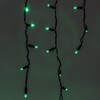 Миниатюра фото гирлянда бахрома с колпачком 3,1 x 0,5 м зелёная 220в, 120 led, провод черный пвх, ip65 ltc pil120cap-11-2g | 220svet.ru