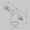 Миниатюра фото трековый магнитный светодиодный светильник maytoni alfa tr122-4-7w-ds-w | 220svet.ru
