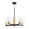 Миниатюра фото потолочная люстра на штанге freya ombre fr2051cl-05bbs | 220svet.ru