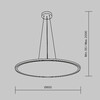 Миниатюра фото подвесной светодиодный светильник maytoni cosmos mod057pl-l54w4k | 220svet.ru