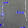 Миниатюра фото гирлянда бахрома с колпачком 3,1 x 0,5 м синяя 220в, 120 led, провод прозрачный пвх, ip65 ltc pil120cap-10-2b | 220svet.ru