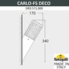 Миниатюра фото светильник уличный настенныйк fumagalli carlo deco-fs dr3.571.000.axu1l | 220svet.ru