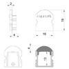 Миниатюра фото заглушка deko-light end cap l-au-02-10 set 2 pcs 980011 | 220svet.ru
