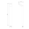 Миниатюра фото уличный светодиодный светильник elektrostandard 1542 techno led черный a053948 | 220svet.ru