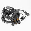 Миниатюра фото гирлянда для освещения теплиц 5м+3м uniel udl-k230 6/e27/5m ip54 black belt-light greenhouse ul-00010925 | 220svet.ru