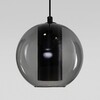 Миниатюра фото подвесная светодиодная люстра eurosvet 50258/3 led дымчатый/бирюзовый | 220svet.ru