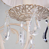 Миниатюра фото бра с хрусталем eurosvet amelia 3637/1 белый с золотом | 220svet.ru