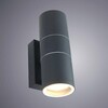 Миниатюра фото уличный настенный светильник arte lamp sonaglio a3302al-2gy | 220svet.ru