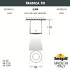 Миниатюра фото потолочный накладной светильник fumagalli franca 90  3a7.000.000.lxu1l | 220svet.ru