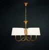 Миниатюра фото подвесная люстра mantra paola painted gold 3540 | 220svet.ru