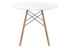 Миниатюра фото стол деревянный table 90 white / wood | 220svet.ru