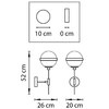 Миниатюра фото бра lightstar globo 813617 | 220svet.ru