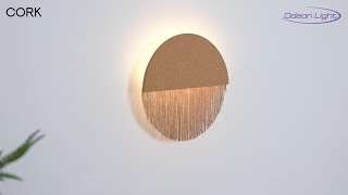 Миниатюра фото настенный светильник odeon light cork 7073/8wl бежевый | 220svet.ru